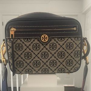Authentic Tory Burch Jacquard Camera Bag